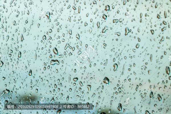 玻璃水滴,雨