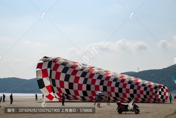 活動,風(fēng)箏,海灘,天空