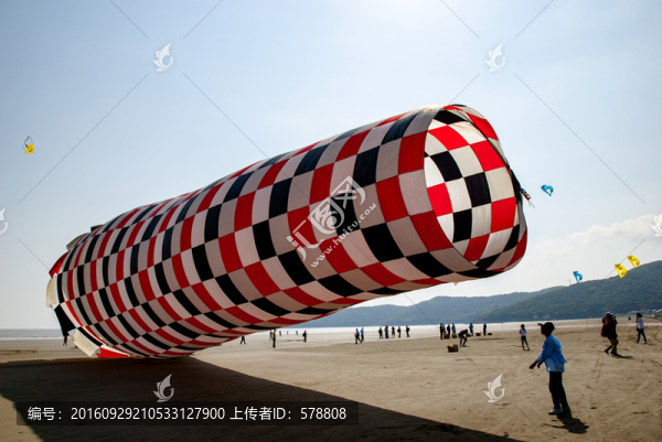 活動(dòng),風(fēng)箏,海灘,天空