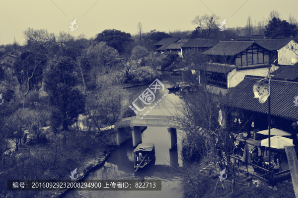 老照片西溪濕地