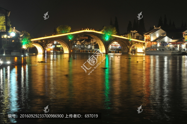 朱家角古鎮(zhèn)夜景