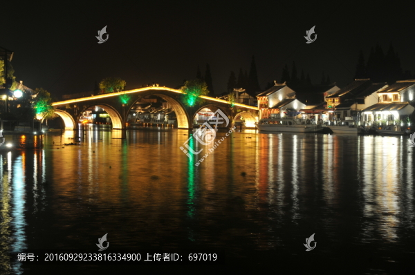 朱家角古鎮(zhèn)夜景