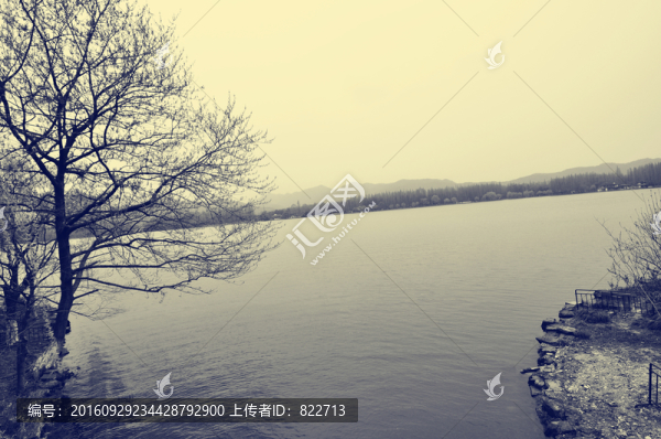 老照片杭州西湖