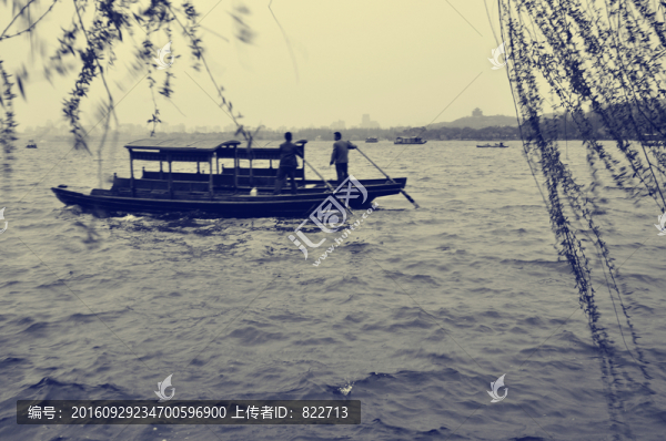 老照片杭州西湖