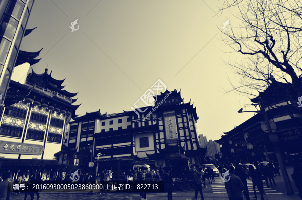 老照片上海街景