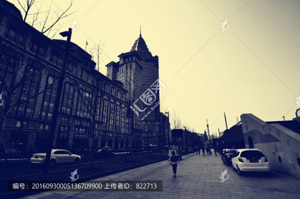 老照片上海街景