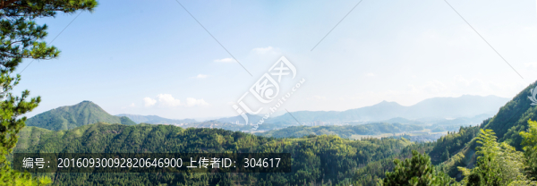 山巒全景