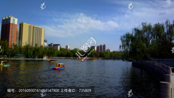 公園湖畔