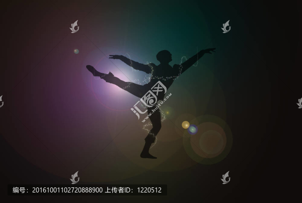 耀斑的男舞者