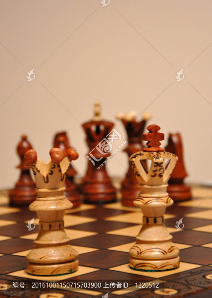 國際象棋國王和王后