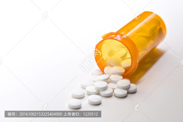 白瓶上的阿司匹林藥