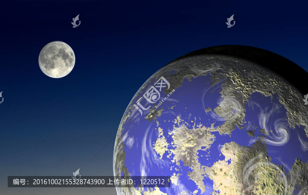 Moon和地球