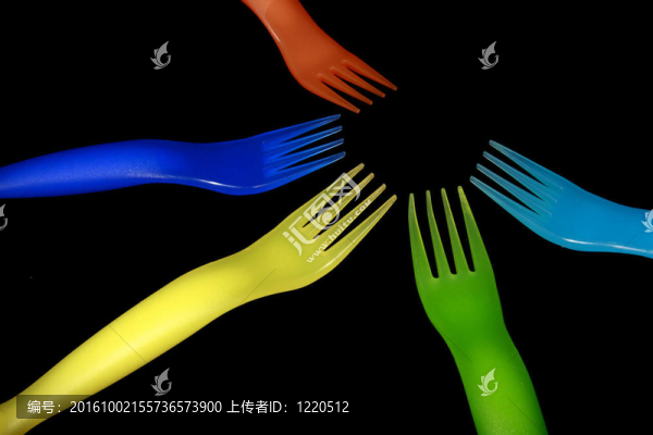 塑料叉子背景