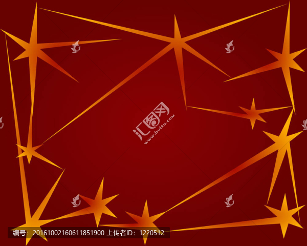 紅色天空中的星星