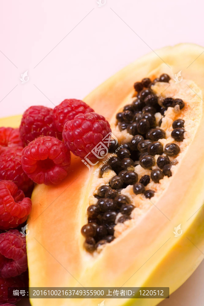 覆盆子和木瓜