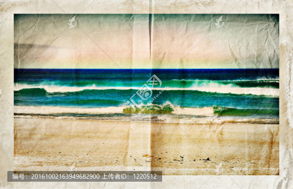 海灘的浪