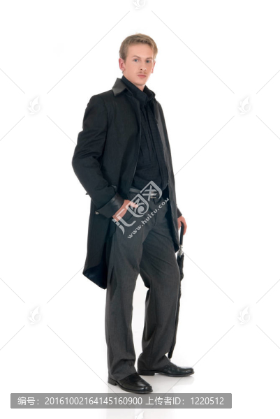 英俊的年輕商人