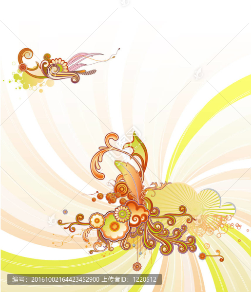 復(fù)古的花卉設(shè)計(jì)