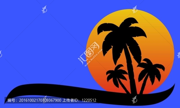 棕櫚樹(shù)背景摘要
