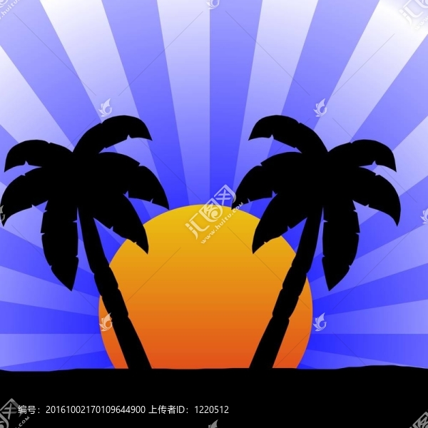 棕櫚樹背景摘要