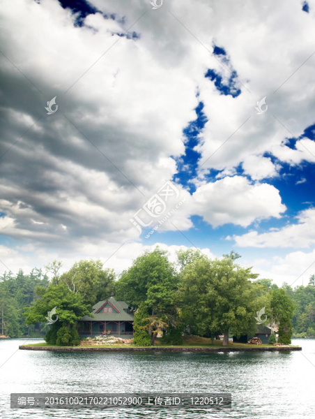加拿大千島湖的風(fēng)景