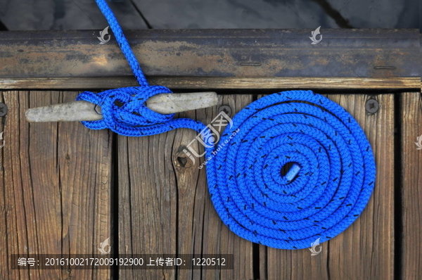 藍(lán)色的船繩