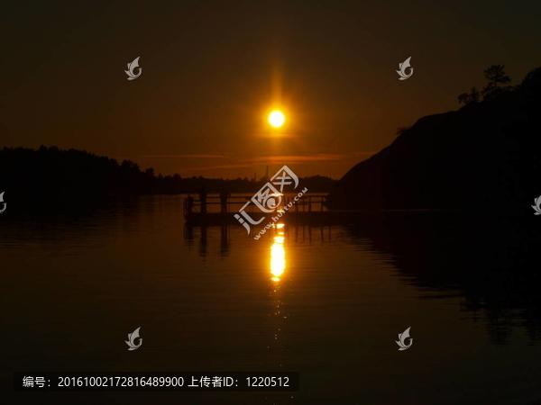 海灘上的日落