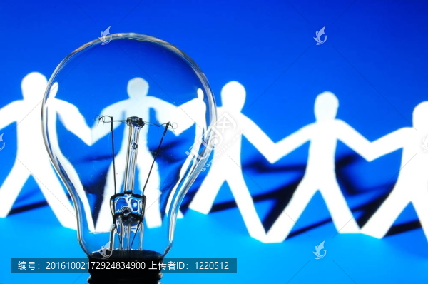 燈泡和紙張的人隊(duì)