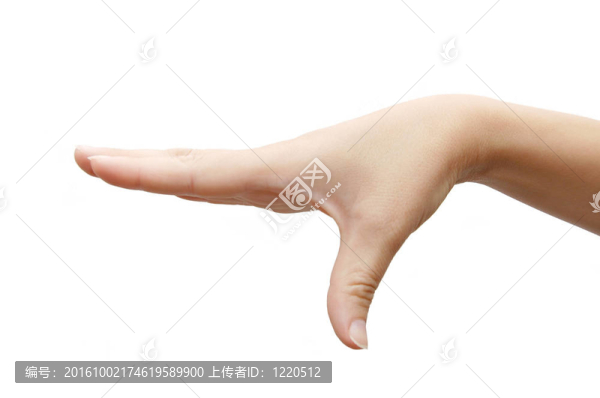 角落做了一個(gè)白色背景的女性手