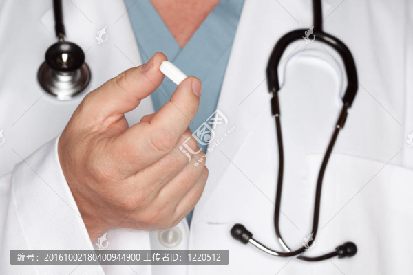 男醫(yī)生抽象與Pill