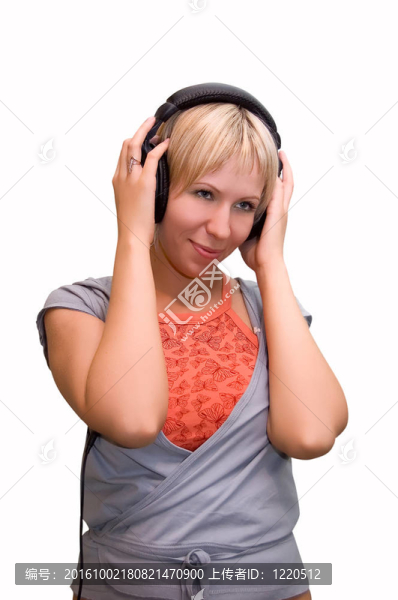 青少年音樂的女孩