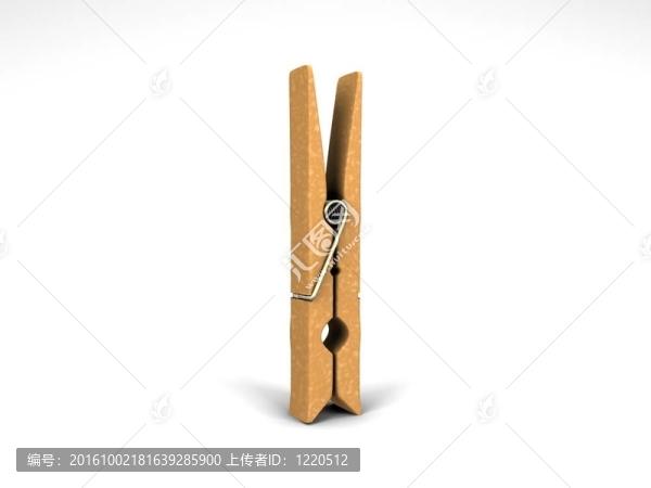 孤立的衣夾