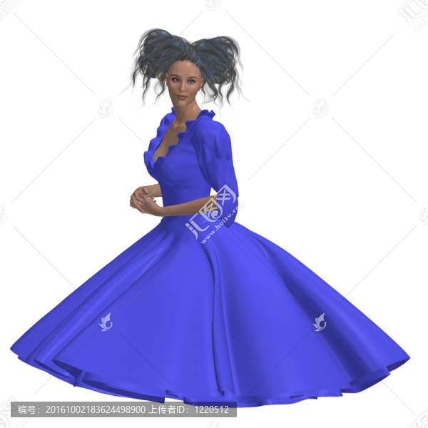 禮服的女人