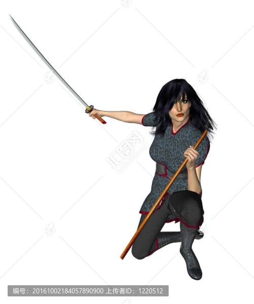 拿著劍的女人