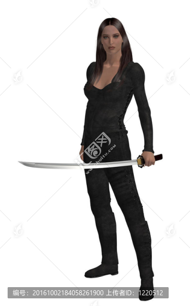 拿著劍的女人