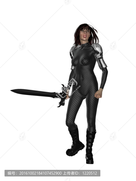 拿著劍的女人