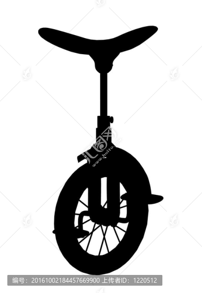 獨(dú)輪車(chē)的剪影