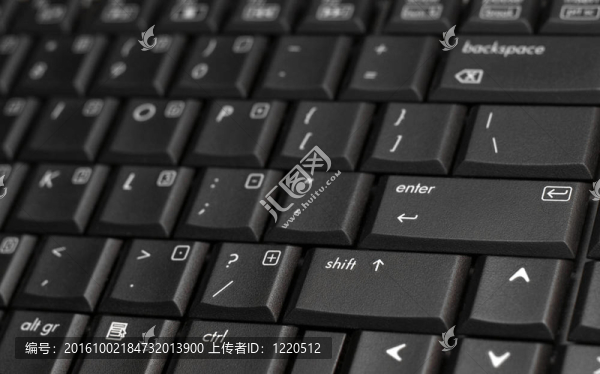 黑色筆記本鍵盤特寫