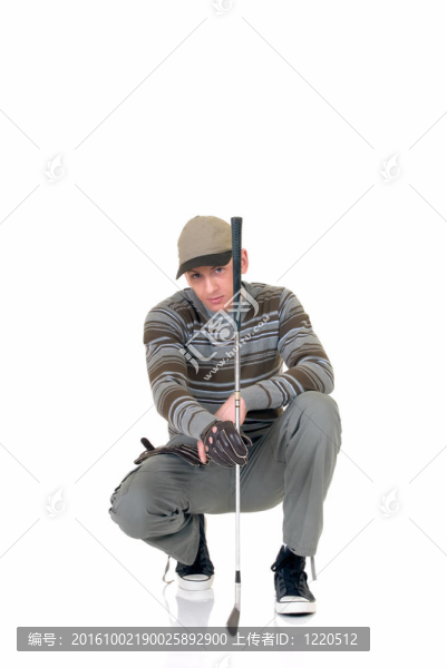 年輕的男球手