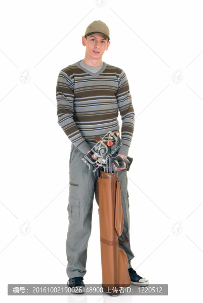 年輕的男球手