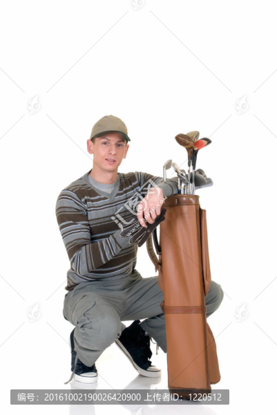 年輕的男球手
