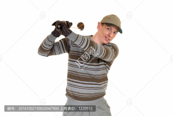 年輕的男球手