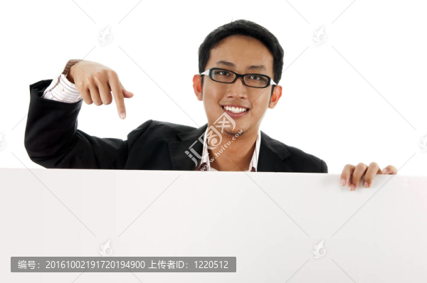 廣告的空白紙。