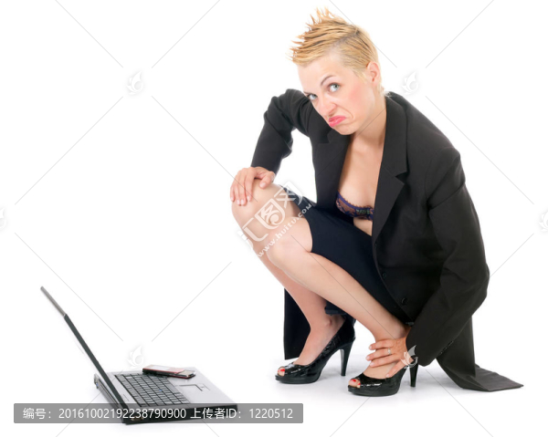 朋克搖滾女商人