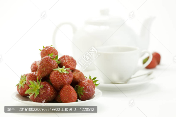下午茶時間和草莓