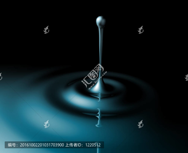 液體飛濺的漣漪