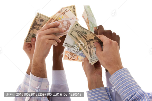 多民族的手