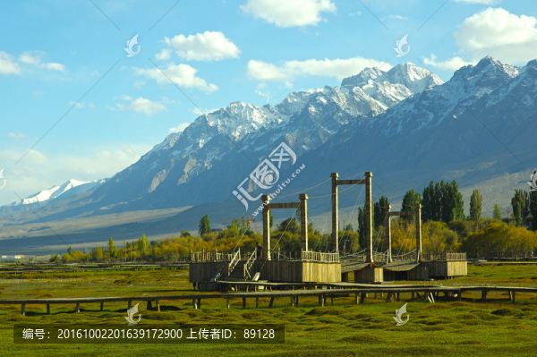 金草灘吊橋景觀