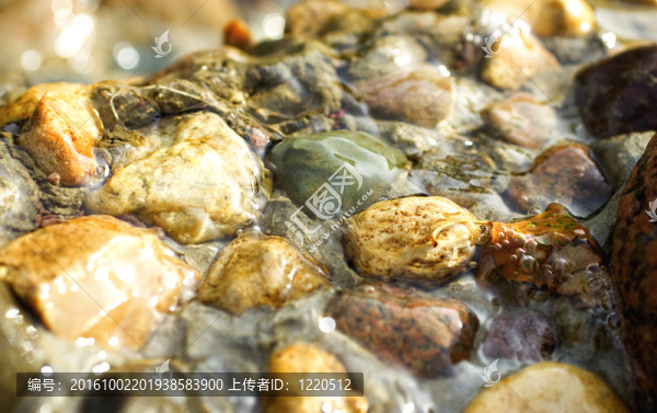 石頭上流淌的水