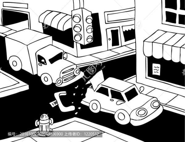 汽車事故線藝術(shù)